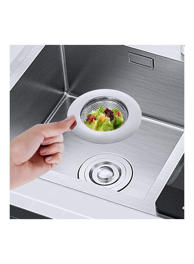 2 Pieces Stainless Steel Kitchen Sink Strainer with Lid Anti-clogging Block Food Particles silver 15.00*6.00*15.00cm 2 Pieces Stainless Steel Kitchen Sink Strainer with Lid Anti-clogging Block Food Particles silver 15.00*6.00*15.00cm